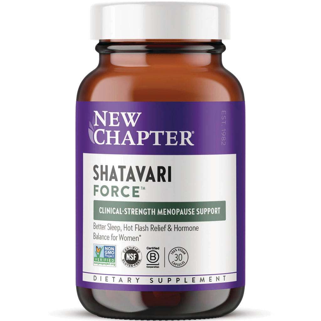 NWC398 | New Chapter Shatavari Force dietary supplement bottle for menopause support - Thumbnail