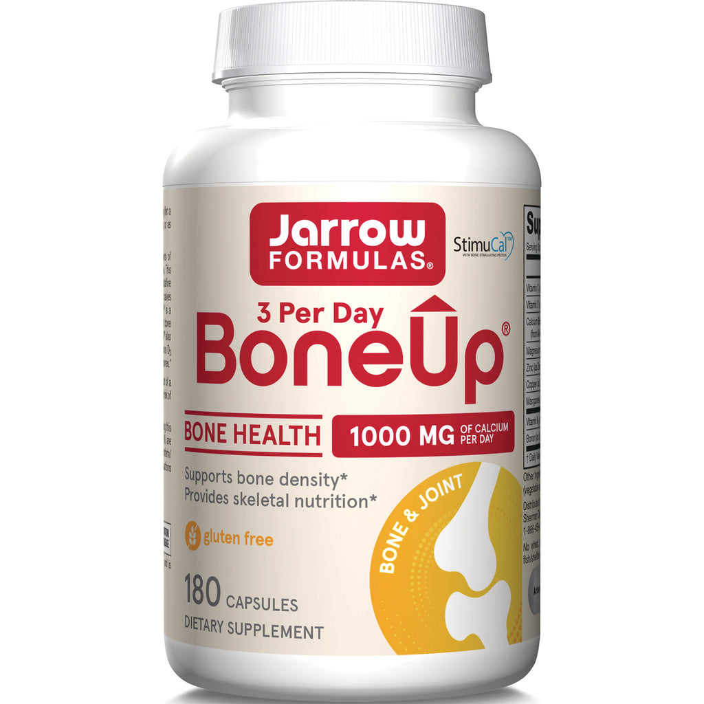 JR309 | Jarrow Formulas BoneUp bottle, 3 per day bone health supplement 1000 MG calcium, 180 capsules - Thumbnail