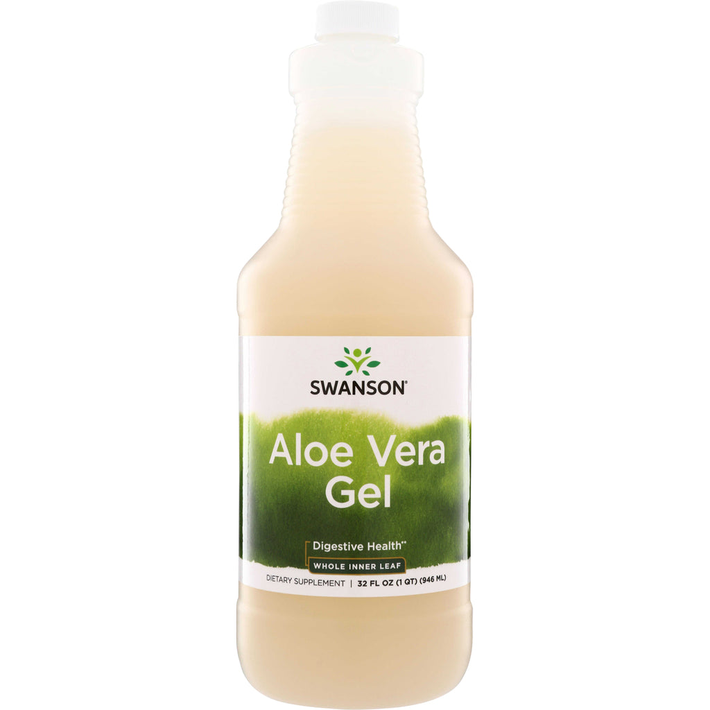 SW261 | Swanson Aloe Vera Gel bottle, Whole Inner Leaf, Digestive Health, 32 fl oz - Thumbnail