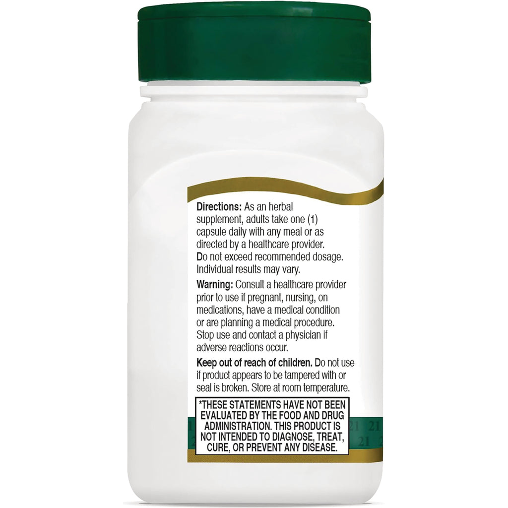CNT268 | back label of white supplement bottle showing directions, warnings, and disclaimer text - Thumbnail