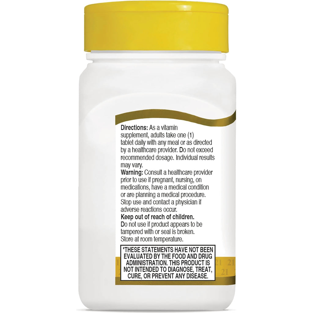 CNT170 | Back of white supplement bottle showing directions, warning, and FDA disclaimer label - Thumbnail