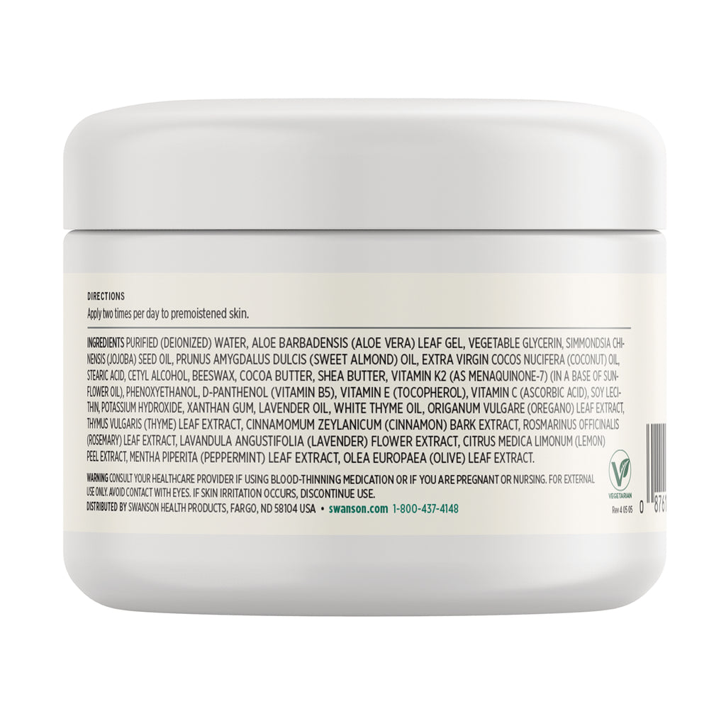 SW1458 | Back label with ingredients list, directions to apply twice daily, and warning for external use - Thumbnail