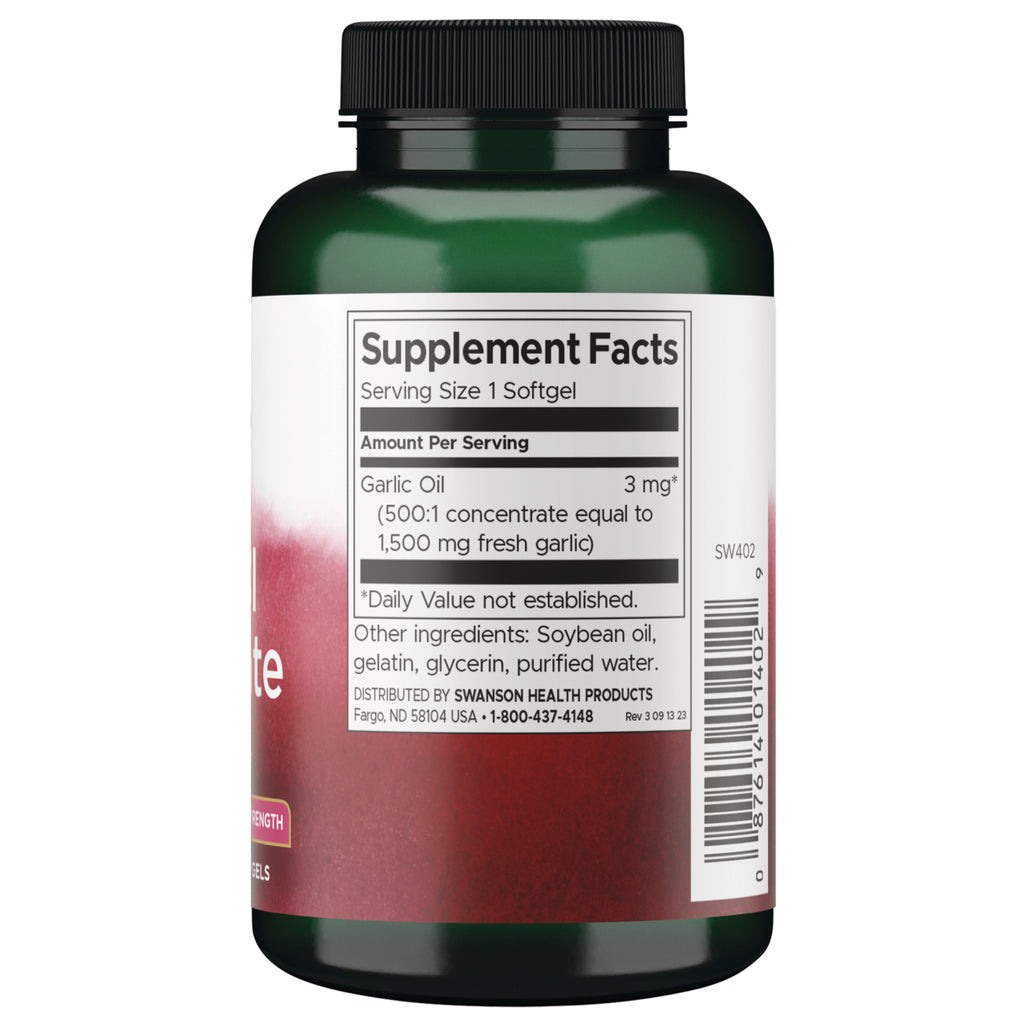 SW402 | Back label with supplement facts and serving information - Thumbnail