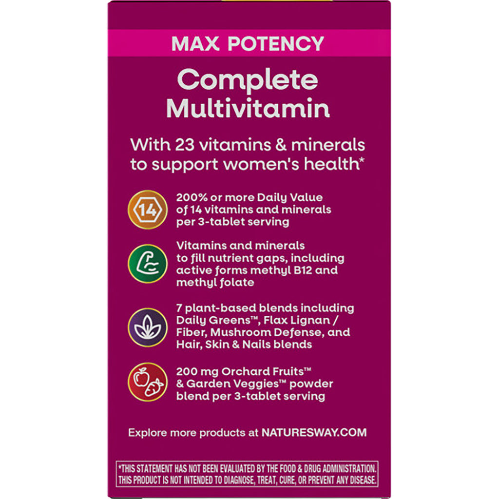 NW695 | product infographic listing Complete Multivitamin features and benefits for women's health - Thumbnail