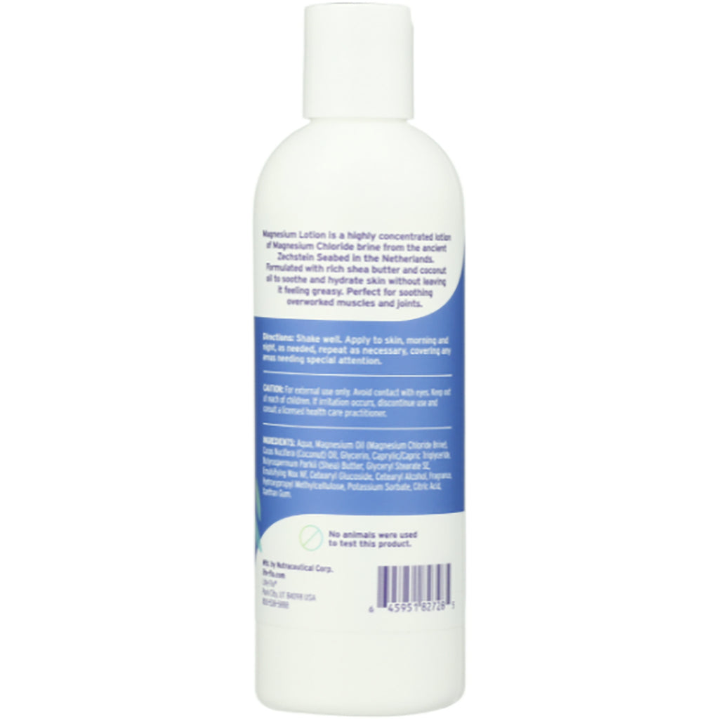LFH082 | back of white lotion bottle showing directions, ingredients panel and barcode - Thumbnail