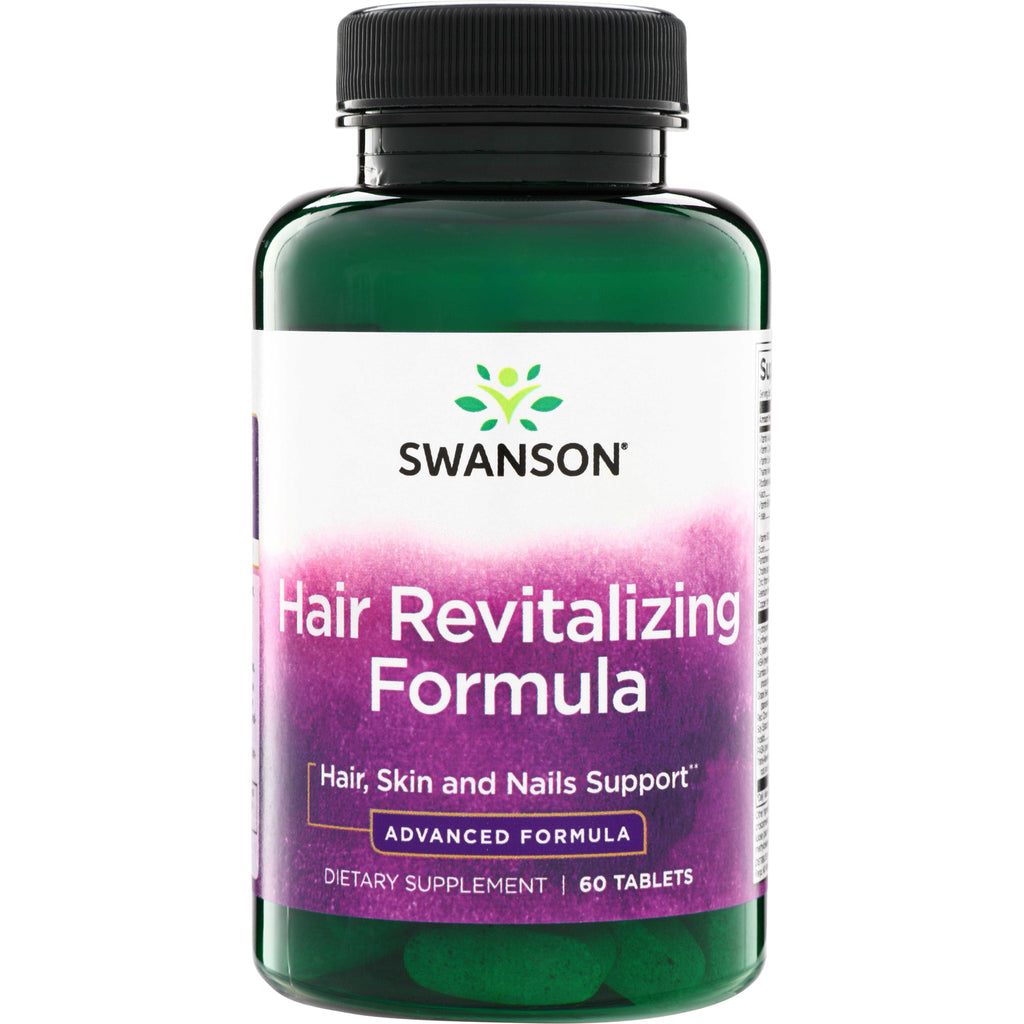 SWU766 | Swanson Hair Revitalizing Formula dietary supplement, Hair, Skin and Nails Support, 60 tablets - Thumbnail