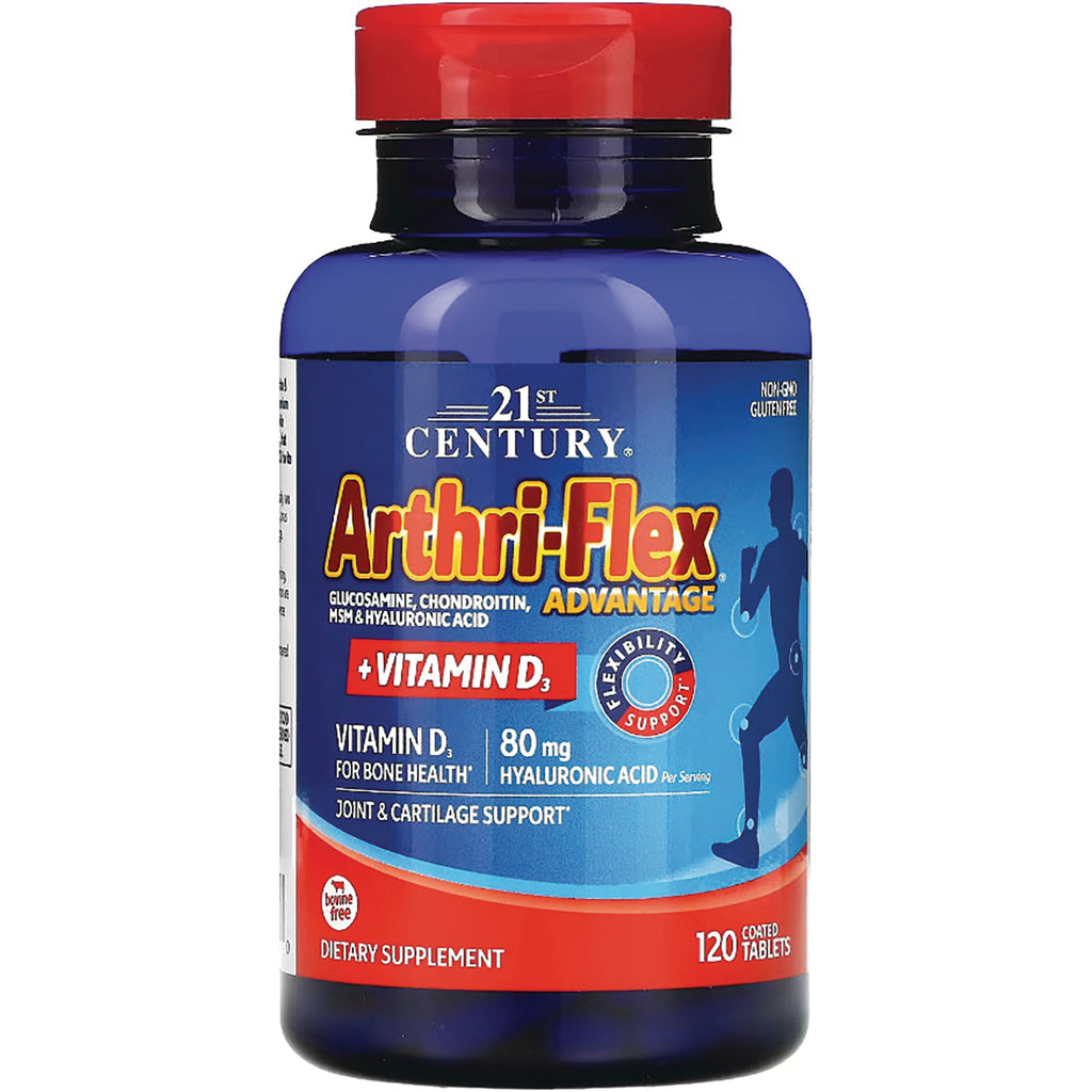CNT011 | Blue bottle of Arthri-Flex Advantage joint supplement with Vitamin D3, 120 coated tablets - Thumbnail