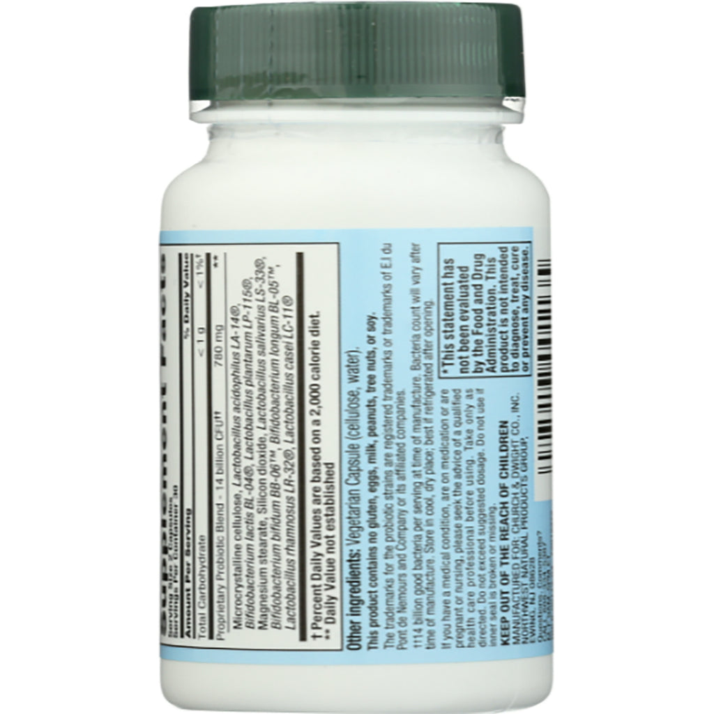 NTN029 | back label of white supplement bottle showing nutrition facts and ingredient text - Thumbnail