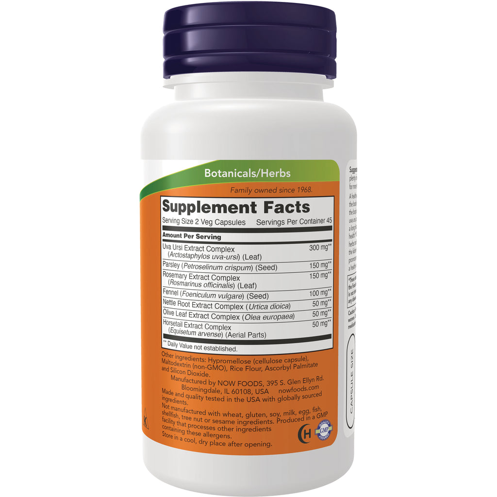 NWF1266 | Back of white supplement bottle showing Supplement Facts panel and ingredient list - Thumbnail