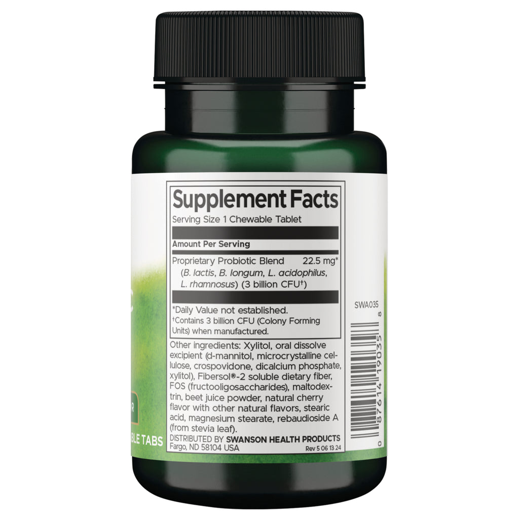 SWA035 | Back label with Supplement Facts - Thumbnail