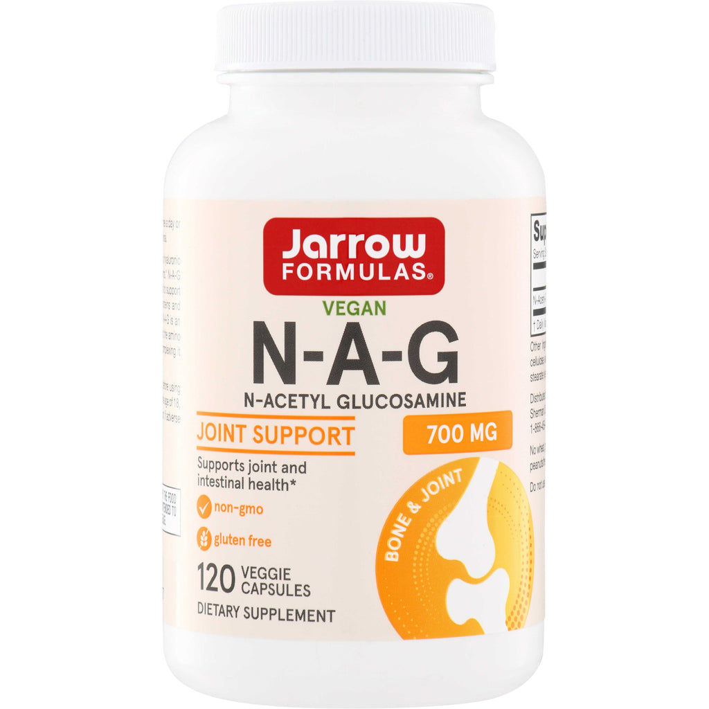 JR092 | Jarrow Formulas Vegan N-A-G N-Acetyl Glucosamine 700 mg, joint support, 120 veggie capsules - Thumbnail