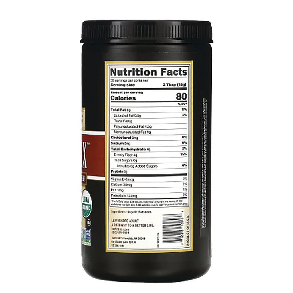 BAR007 | Back of black supplement jar showing Nutrition Facts label and barcode - Thumbnail