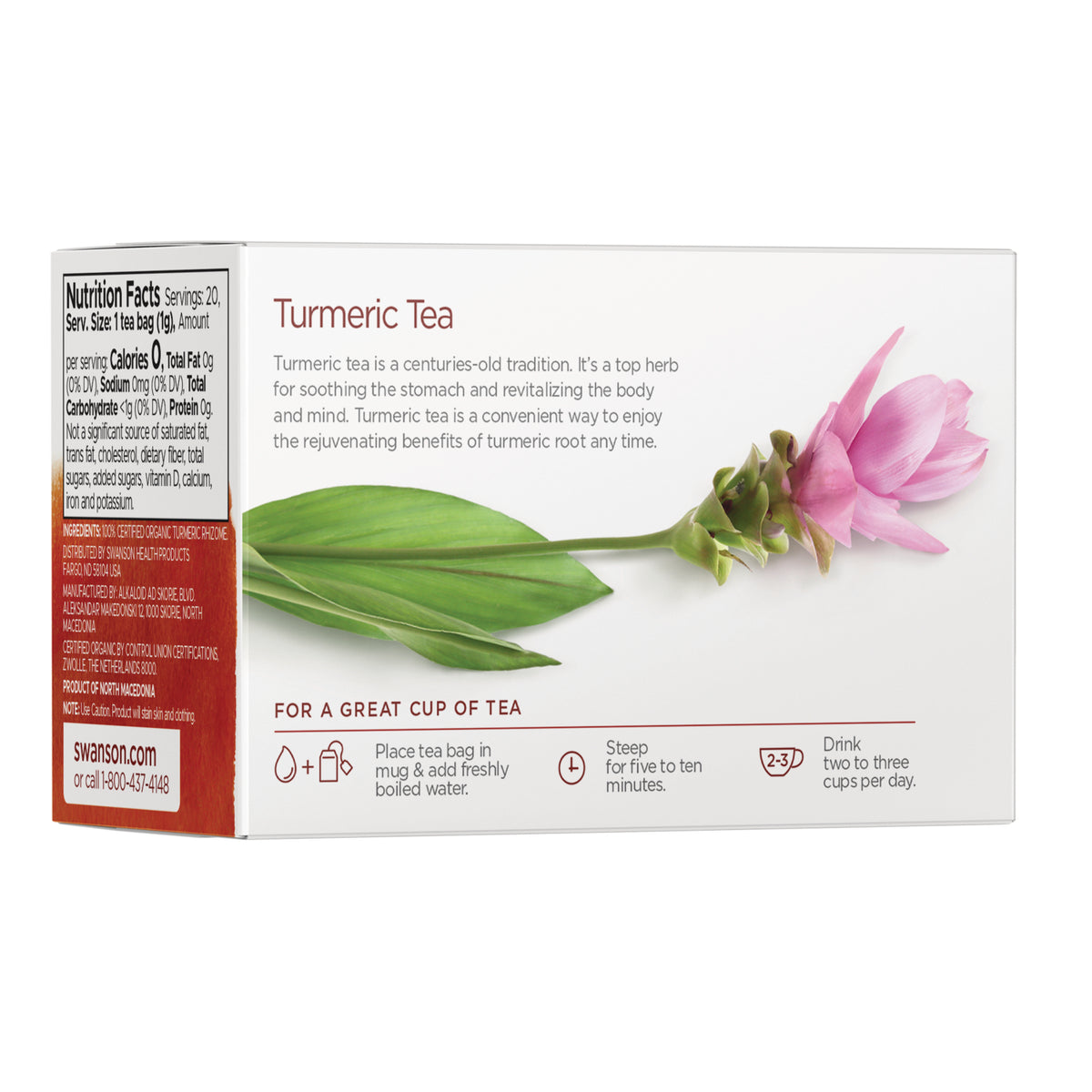 SWF099 | Back label with supplement facts and serving information