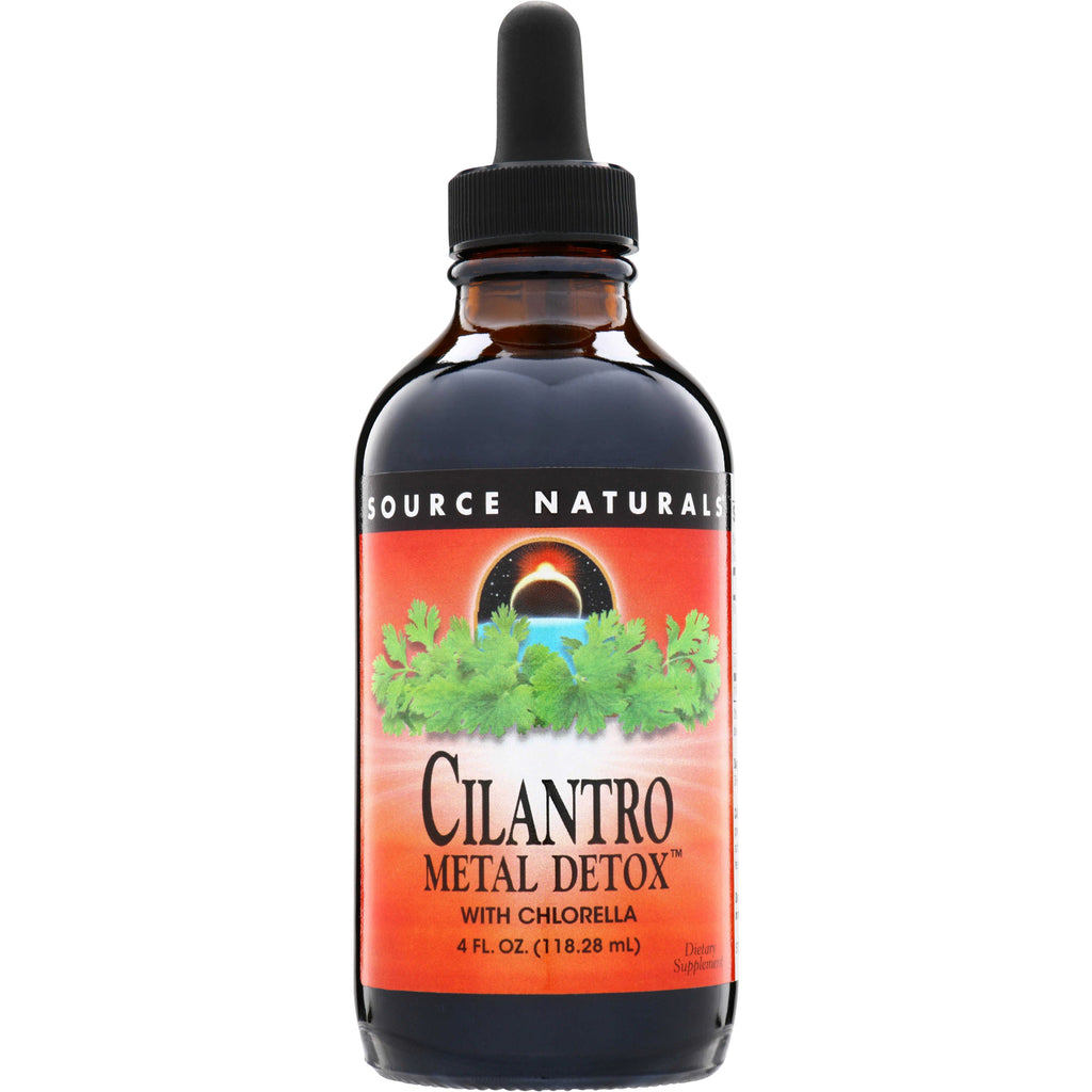 SN234 | Source Naturals Cilantro Metal Detox with Chlorella 4 fl oz dropper bottle, front label - Thumbnail