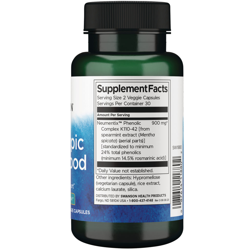 SW1880 | Back label with Supplement Facts - Thumbnail