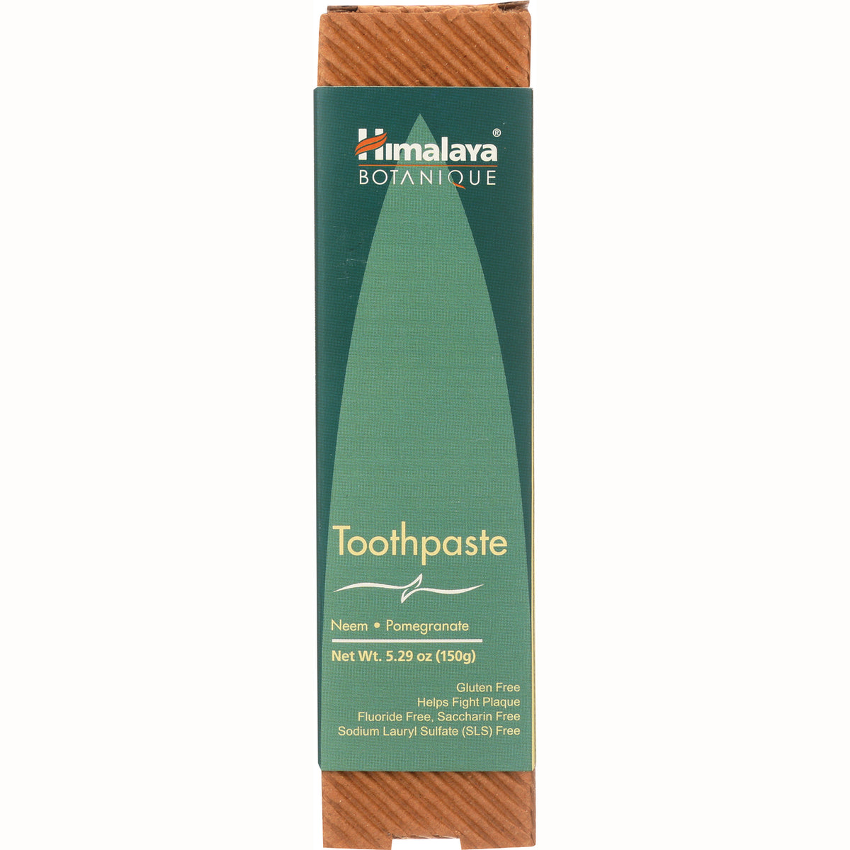 HHH037 | Himalaya Botanique toothpaste box front labeled Toothpaste Neem  Pomegranate Net Wt. 5.29 oz (150g)