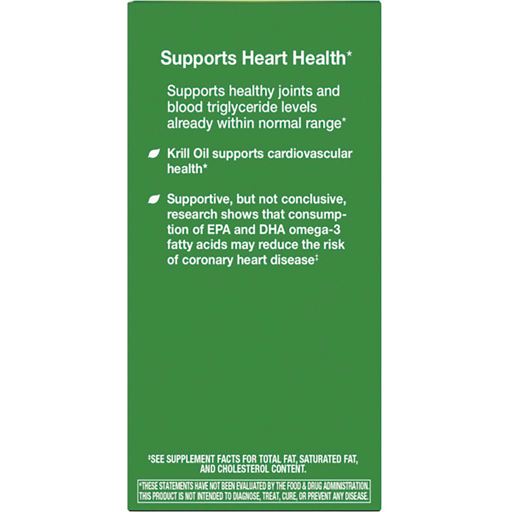 NW613 | green product infographic reading Supports Heart Health with bullets about krill oil and EPA/DHA benefits - Thumbnail