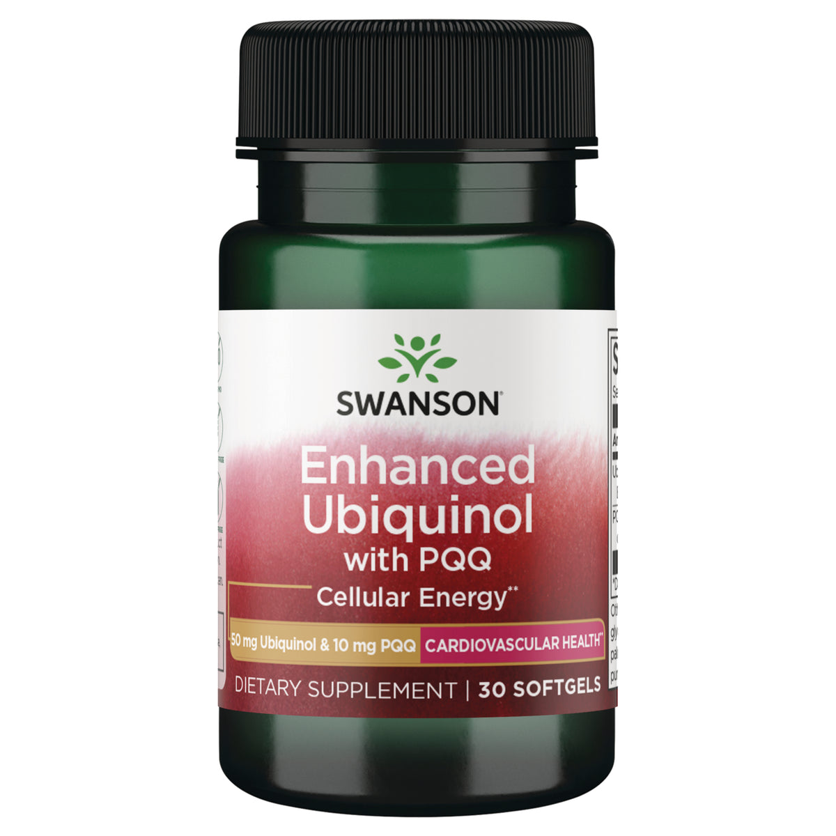 SWU1116 | Swanson Enhanced Ubiquinol with PQQ softgels, 30-count bottle