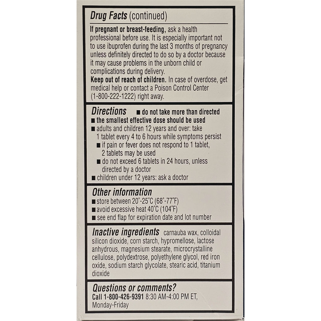 QCH022 | drug facts and directions label showing warnings, dosing instructions, storage guidance, inactive ingredients and contact number - Thumbnail