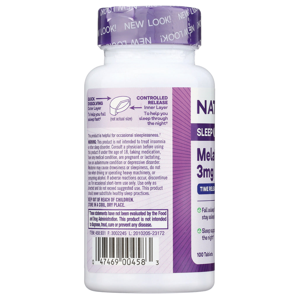 NA440 | Back label of white supplement bottle showing warnings, usage text and barcode - Thumbnail