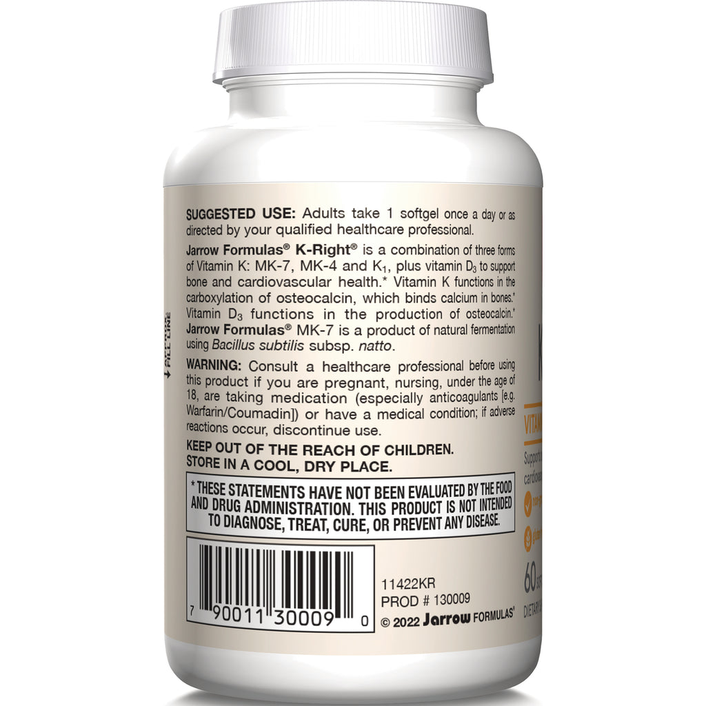 JR343 | back label of white supplement bottle with suggested use, warnings, barcode and storage instructions - Thumbnail