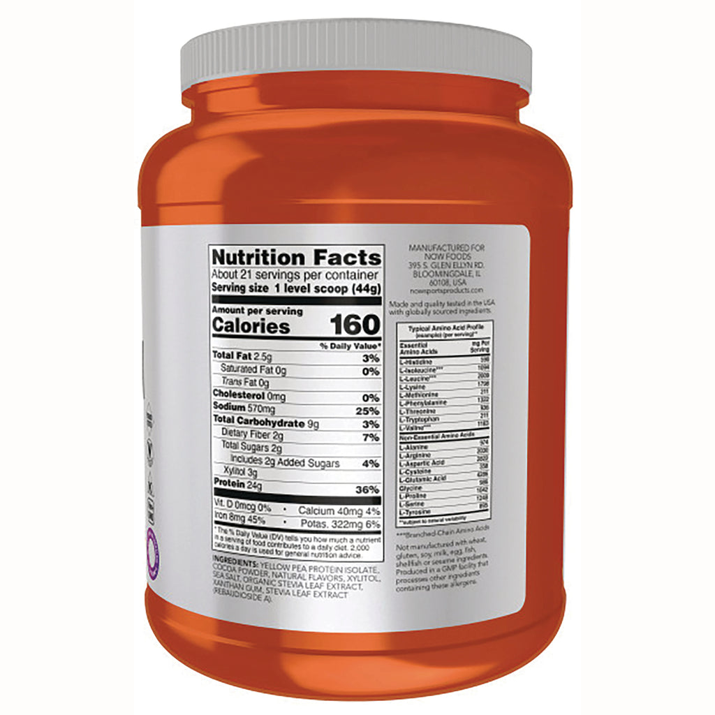 NWF1243 | Nutrition facts panel and ingredient list on back of orange supplement jar - Thumbnail