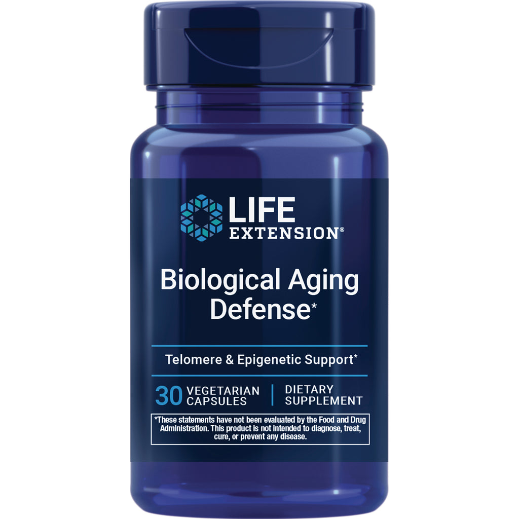 LE599 | Life Extension Biological Aging Defense supplement bottle, 30 vegetarian capsules - Thumbnail