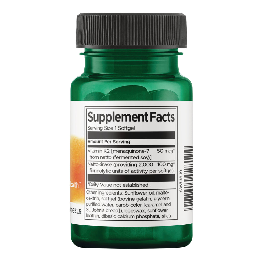 SWU819 | Back label with supplement facts and serving information - Thumbnail