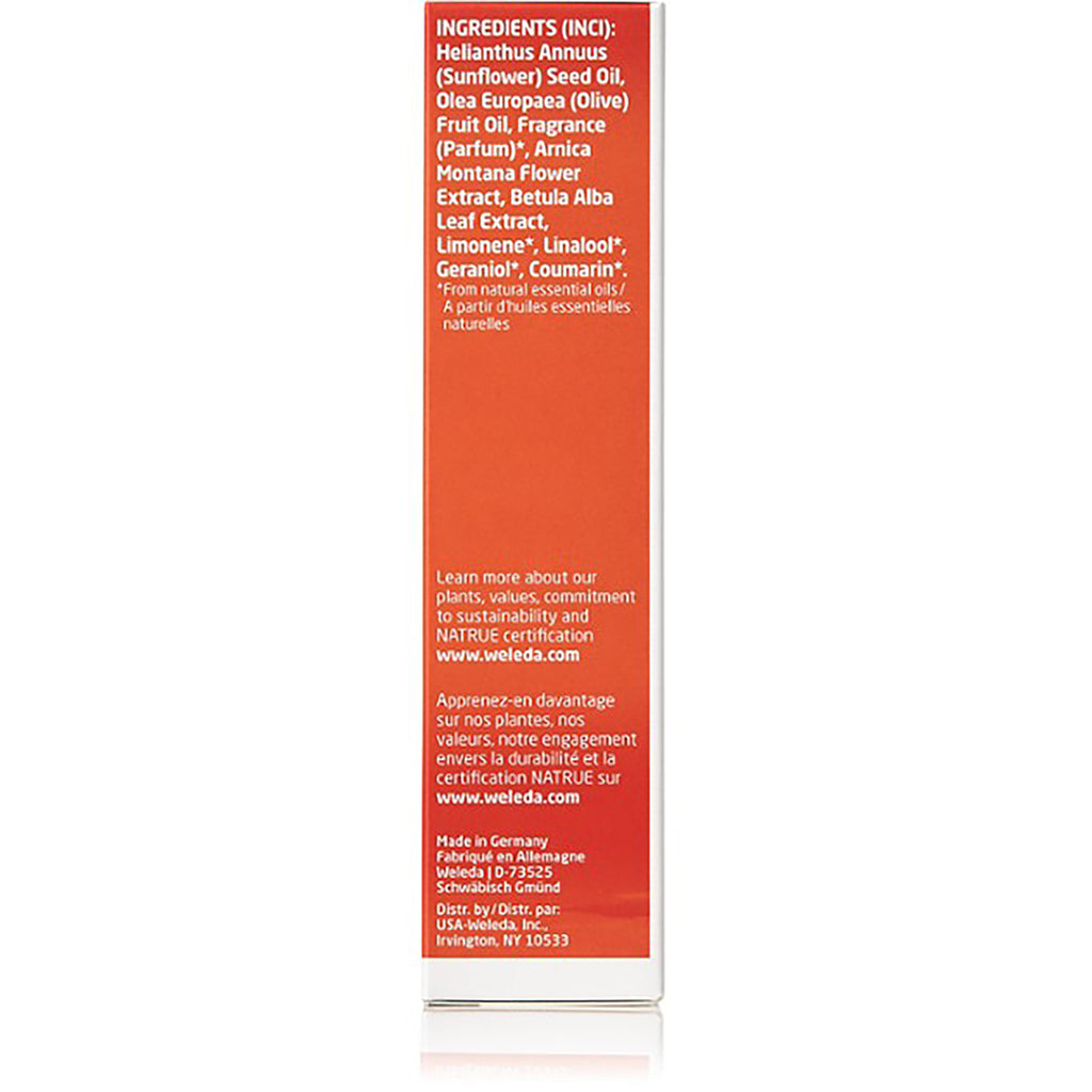 WEL003 | Back panel showing ingredients list and details with website weleda.com - Thumbnail
