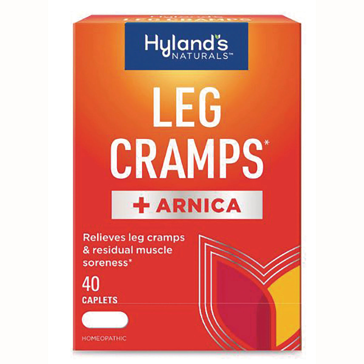 HY273 | Hyland's Naturals LEG CRAMPS + ARNICA 40 caplets front packaging