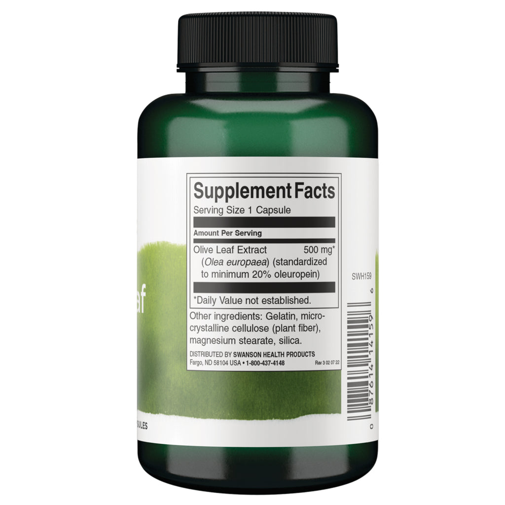 SWH159 | Back label with supplement facts and serving information - Thumbnail