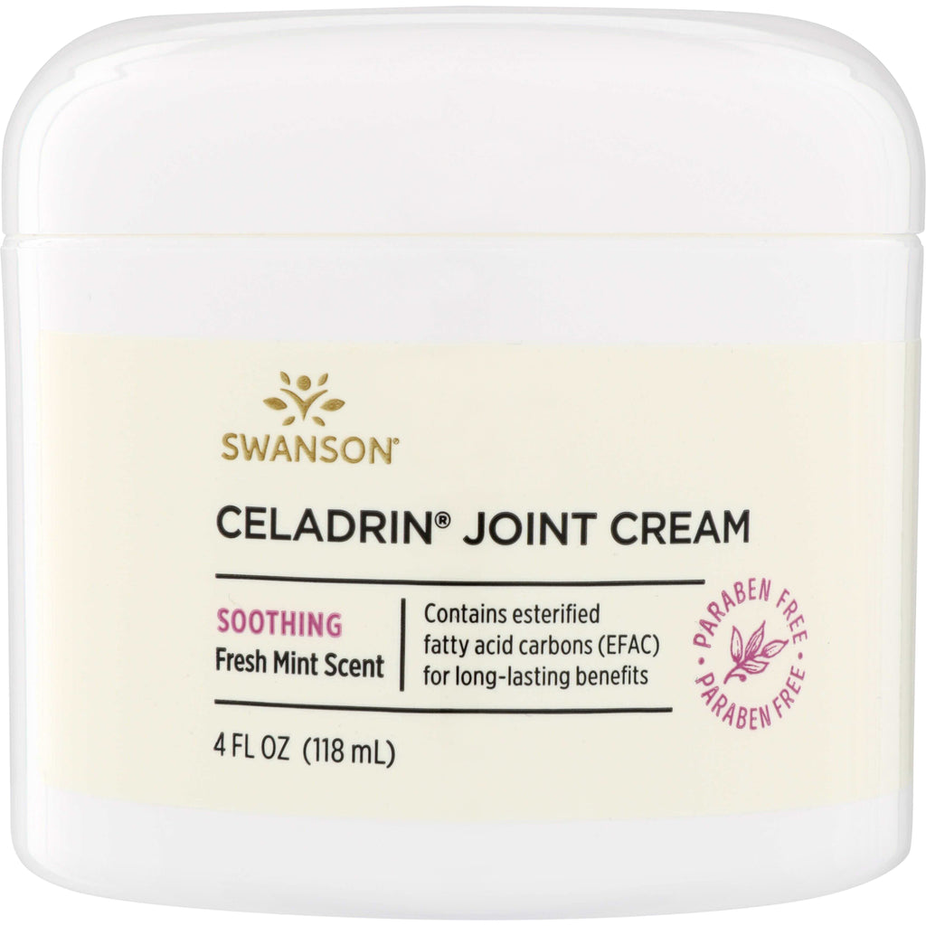 SWU742 | Swanson Celadrin Joint Cream, soothing fresh mint scent, paraben free, 4 fl oz - Thumbnail