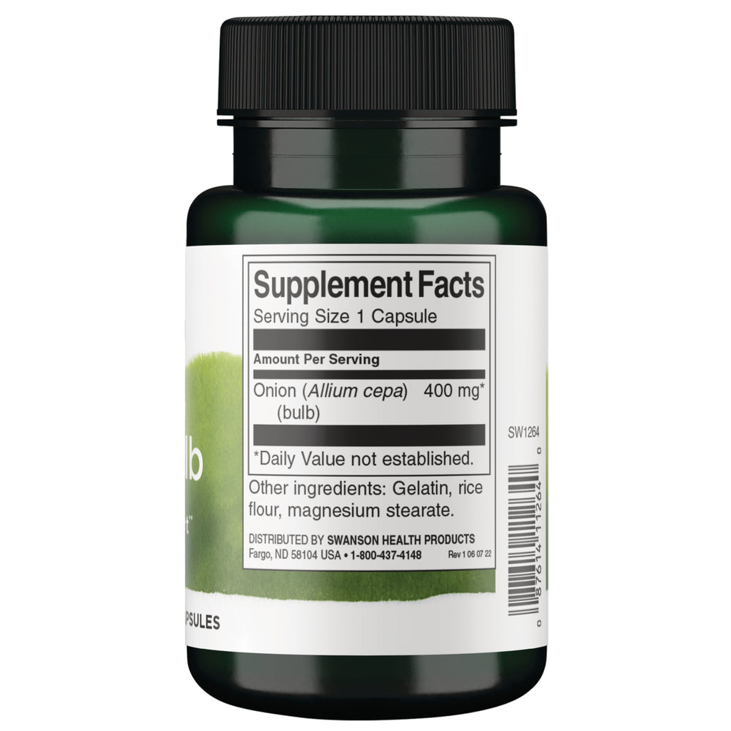 SW1264 | Back label with supplement facts and serving information - Thumbnail