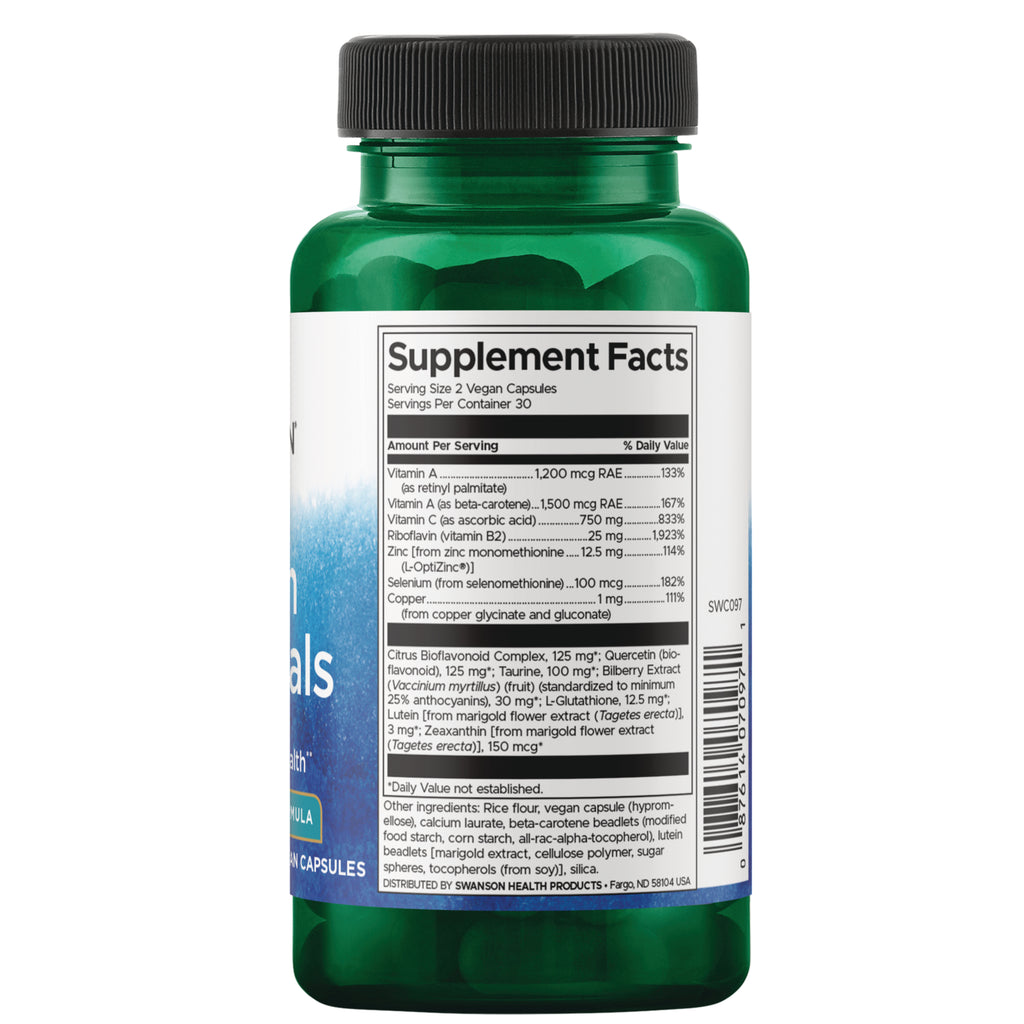 SWC097 | Back label with supplement facts and serving information - Thumbnail