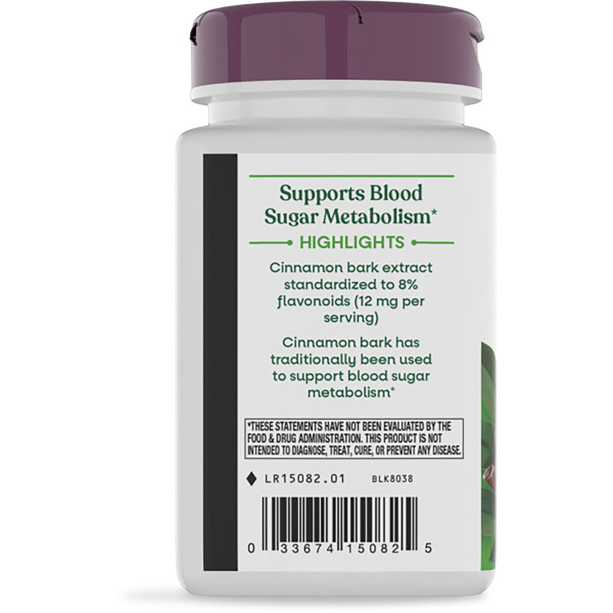 NW785 | Back label of white supplement bottle with purple cap reading Keep out of reach of children and GLUTEN FREE, plus company info and vegan and recycling icons
