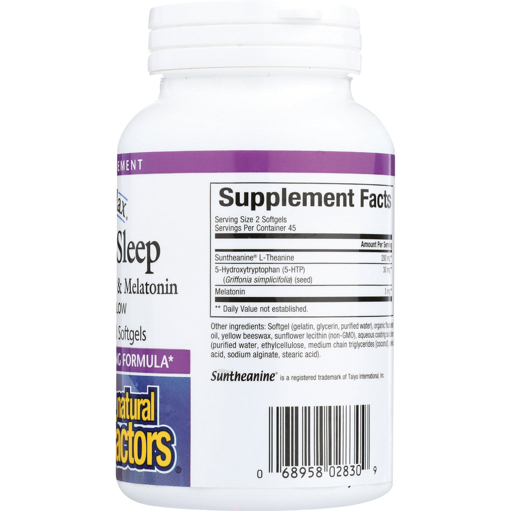 NFC146 | back of white supplement bottle showing Supplement Facts panel, ingredients list, and barcode - Thumbnail