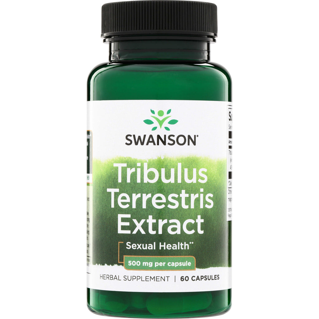 SWH179 | Swanson Tribulus Terrestris Extract, Sexual Health, 500 mg per capsule, herbal supplement, 60 capsules - Thumbnail