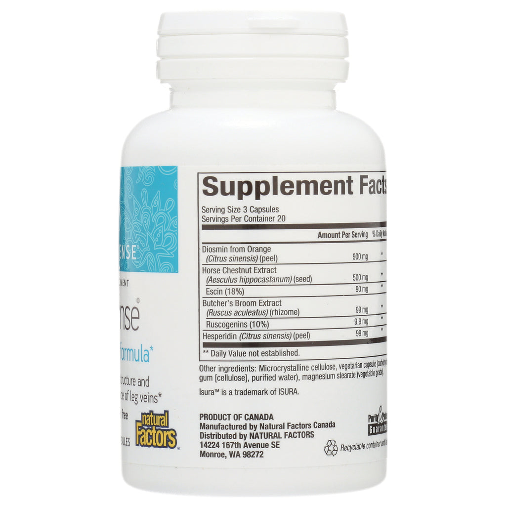 NFC089 | bottle back showing Supplement Facts panel listing ingredients and amounts - Thumbnail