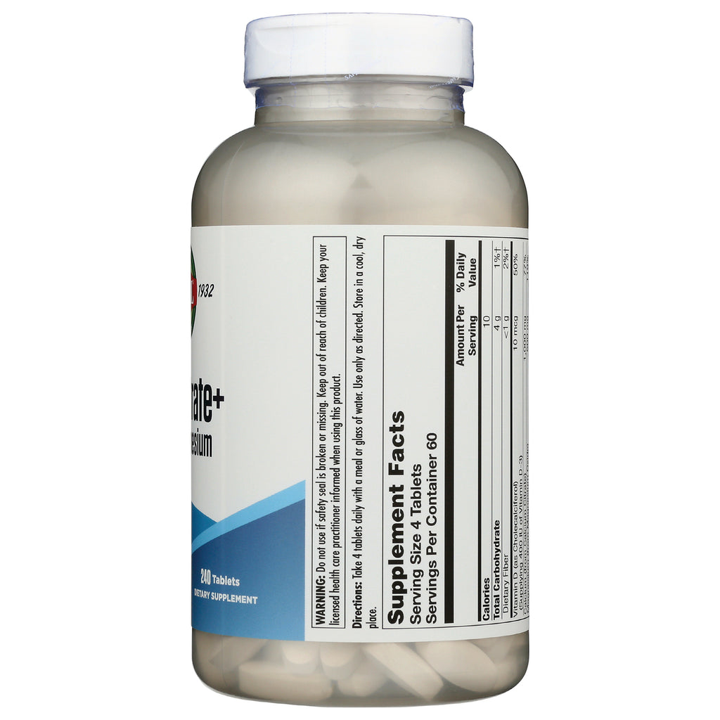 KL452 | back of white supplement bottle showing Supplement Facts label and tablets visible - Thumbnail