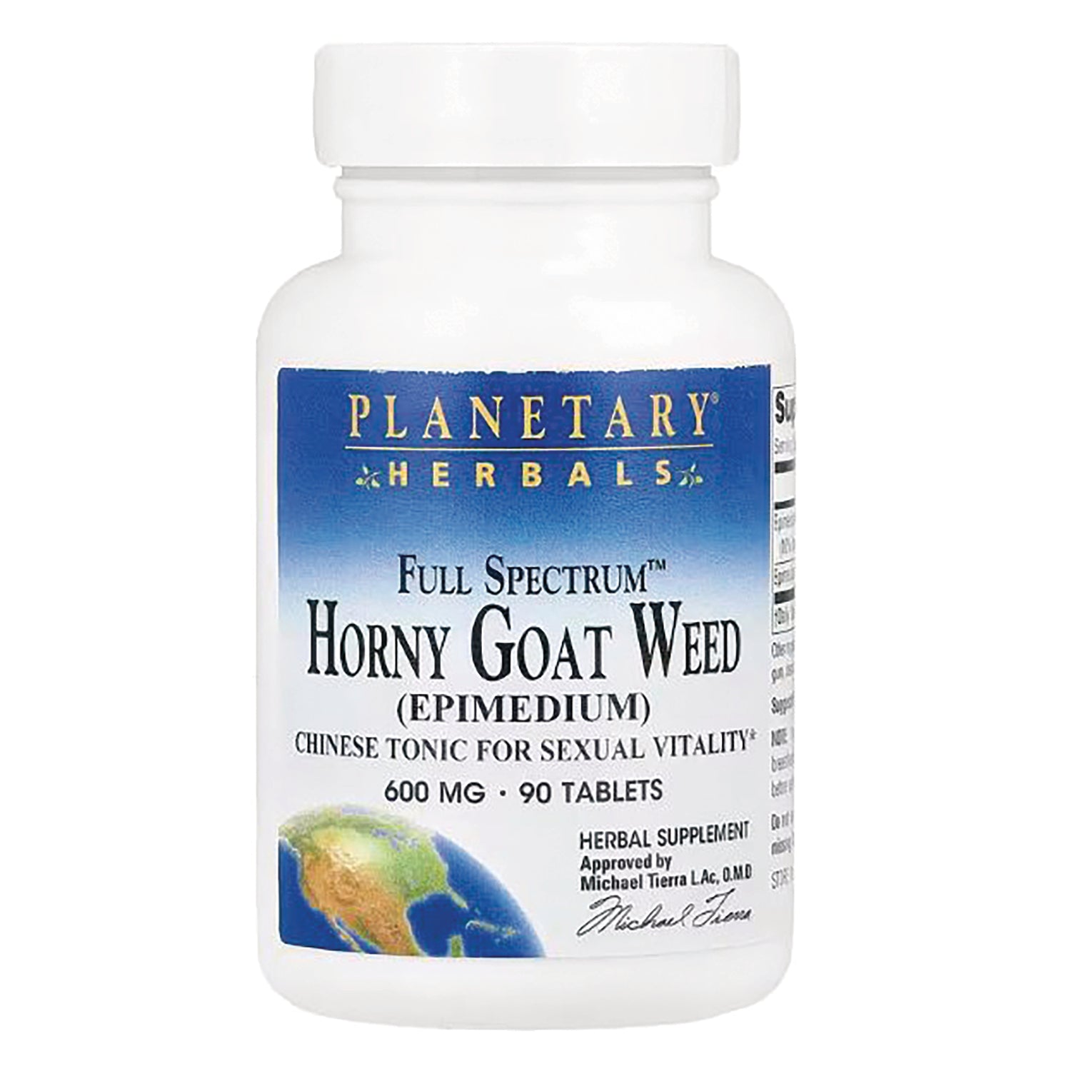 PF177 | Planetary Herbals bottle Full Spectrum Horny Goat Weed (Epimedium) 600 mg, 90 tablets