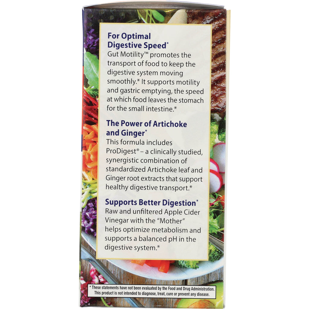 EMD091 | product infographic panel describing digestive support, artichoke and ginger, and apple cider vinegar - Thumbnail