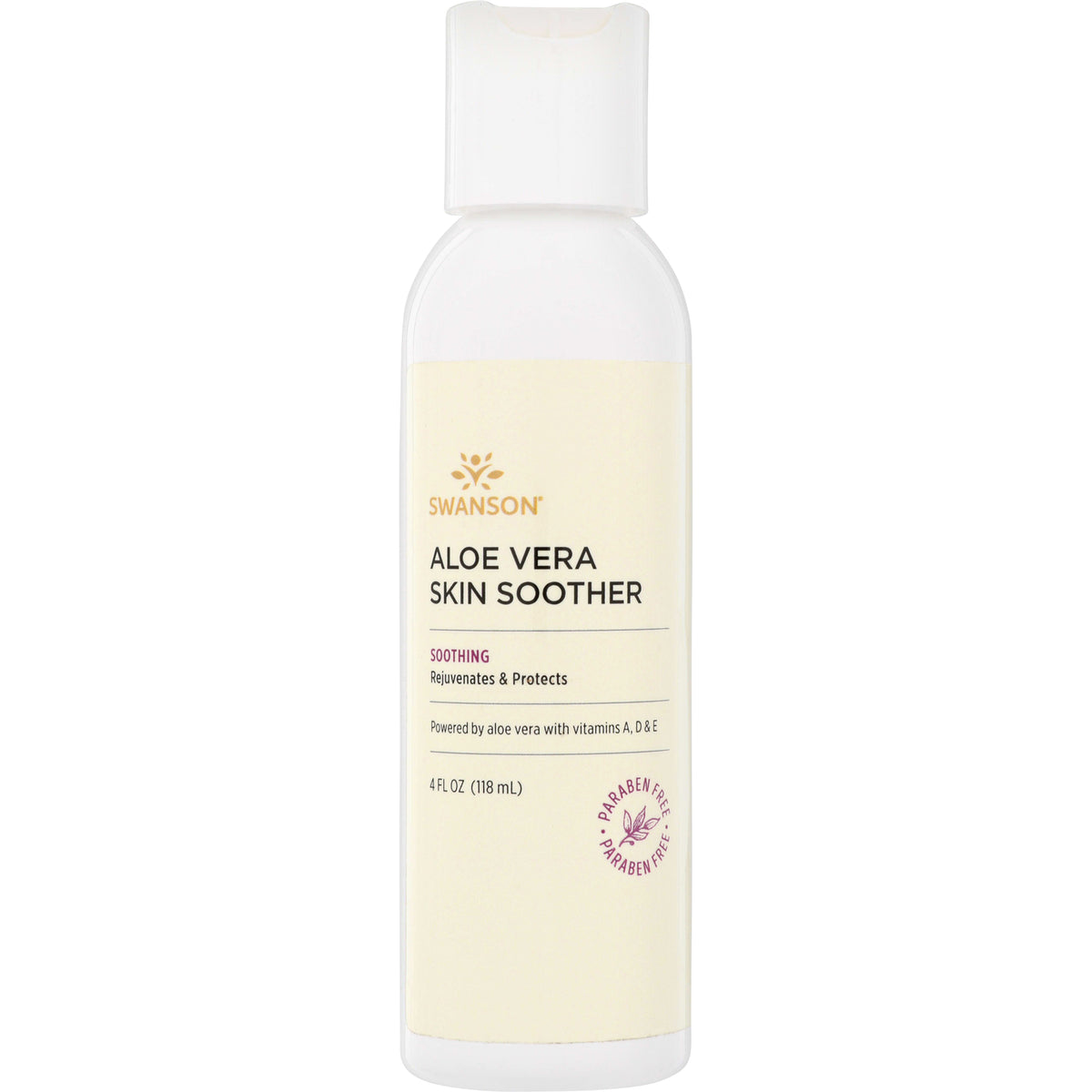 SW1482 | Swanson Aloe Vera Skin Soother, soothing formula, 4 fl oz, paraben free