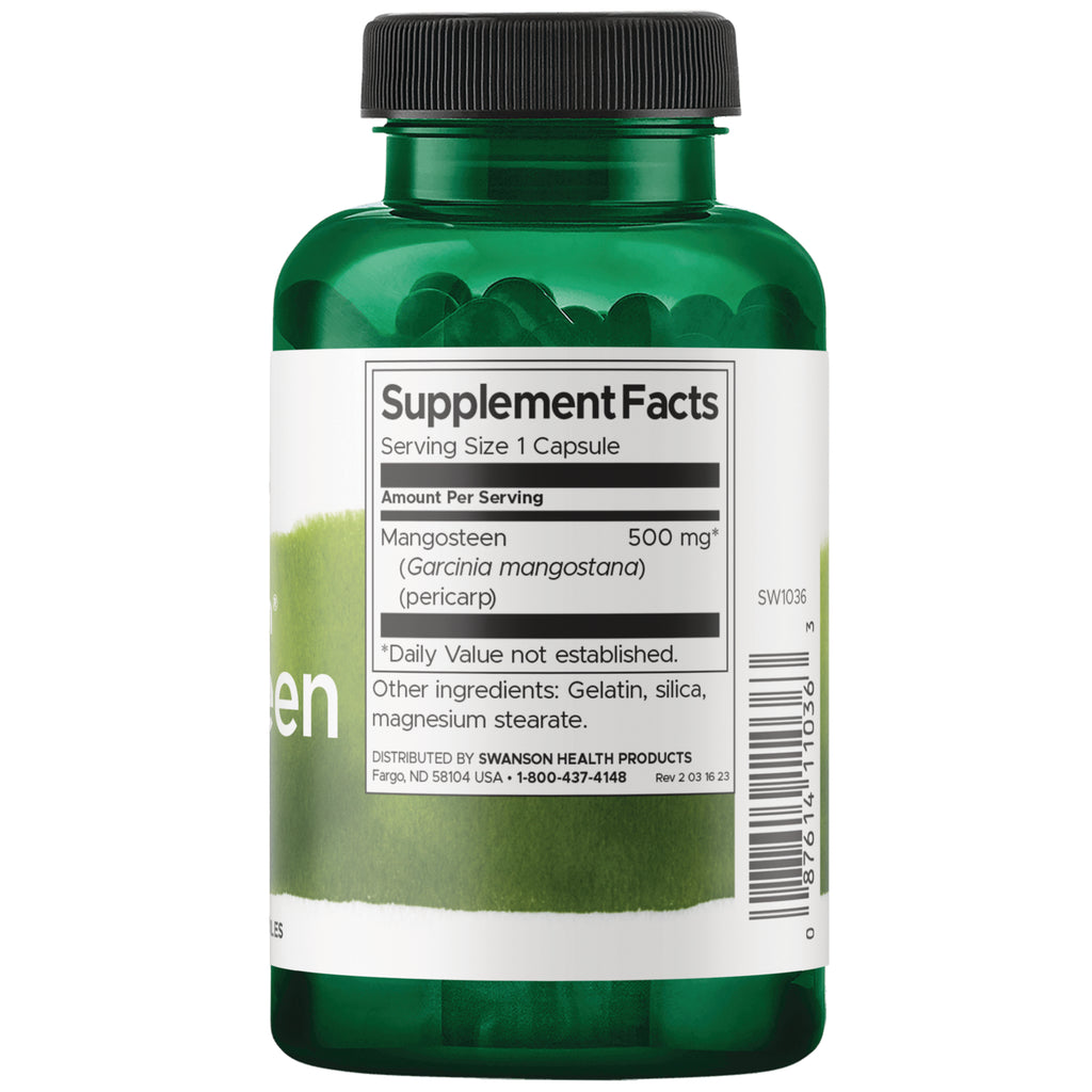 SW1036 | Back label with supplement facts panel and serving information - Thumbnail