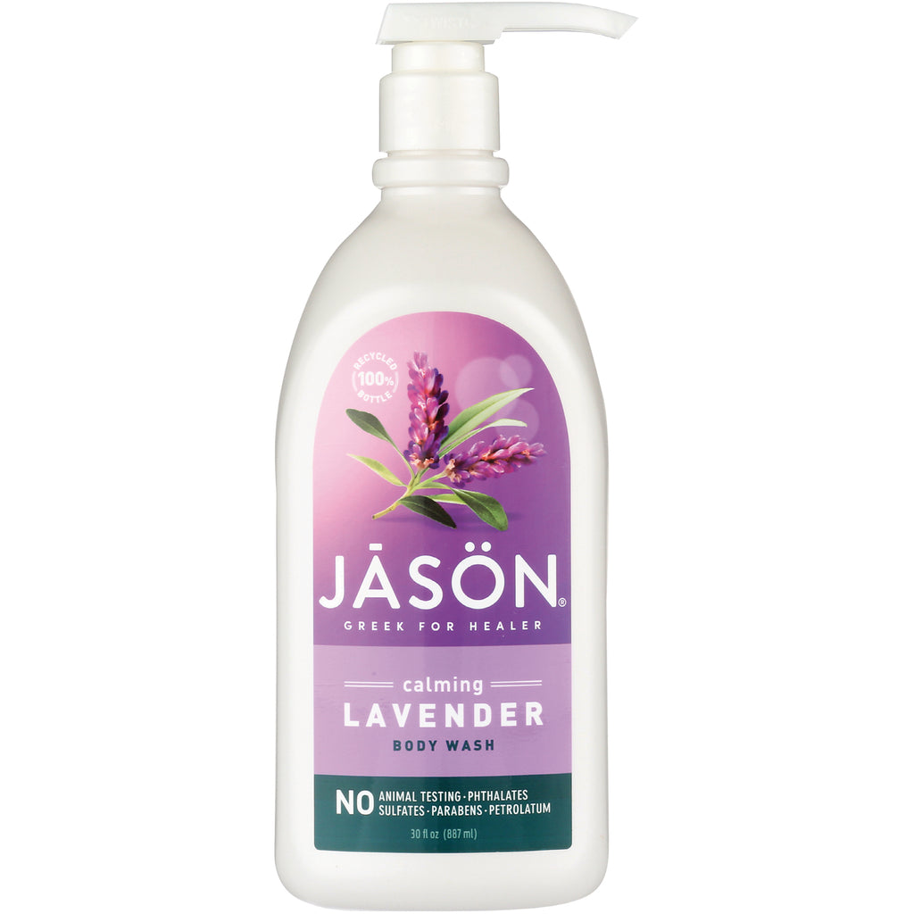 JC042 | JSN calming lavender body wash pump bottle 30 fl oz purple label - Thumbnail