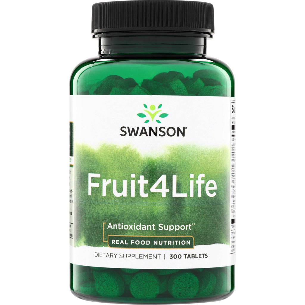 SWR018 | Swanson Fruit4Life Antioxidant Support dietary supplement, bottle of 300 tablets - Thumbnail