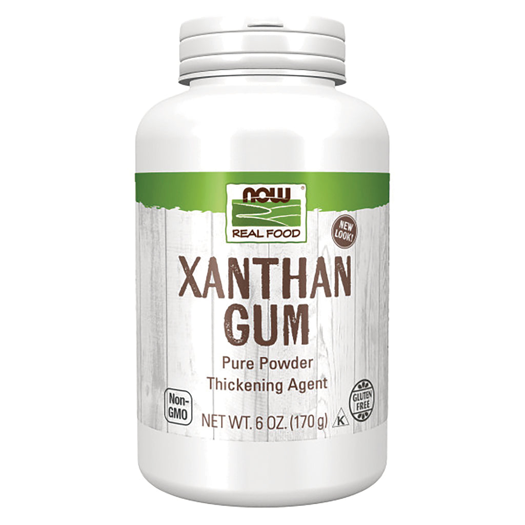 NWF367 | NOW Real Food XANTHAN GUM pure powder thickening agent bottle, NET WT 6 OZ - Thumbnail