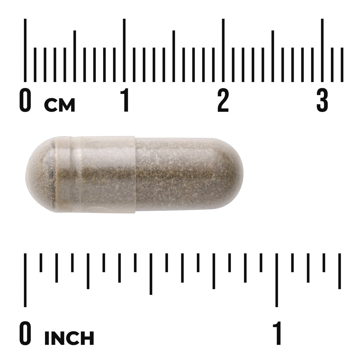 SWH145 | Capsule with size guide showing 0â€“3 cm and 0â€“1 inch scales