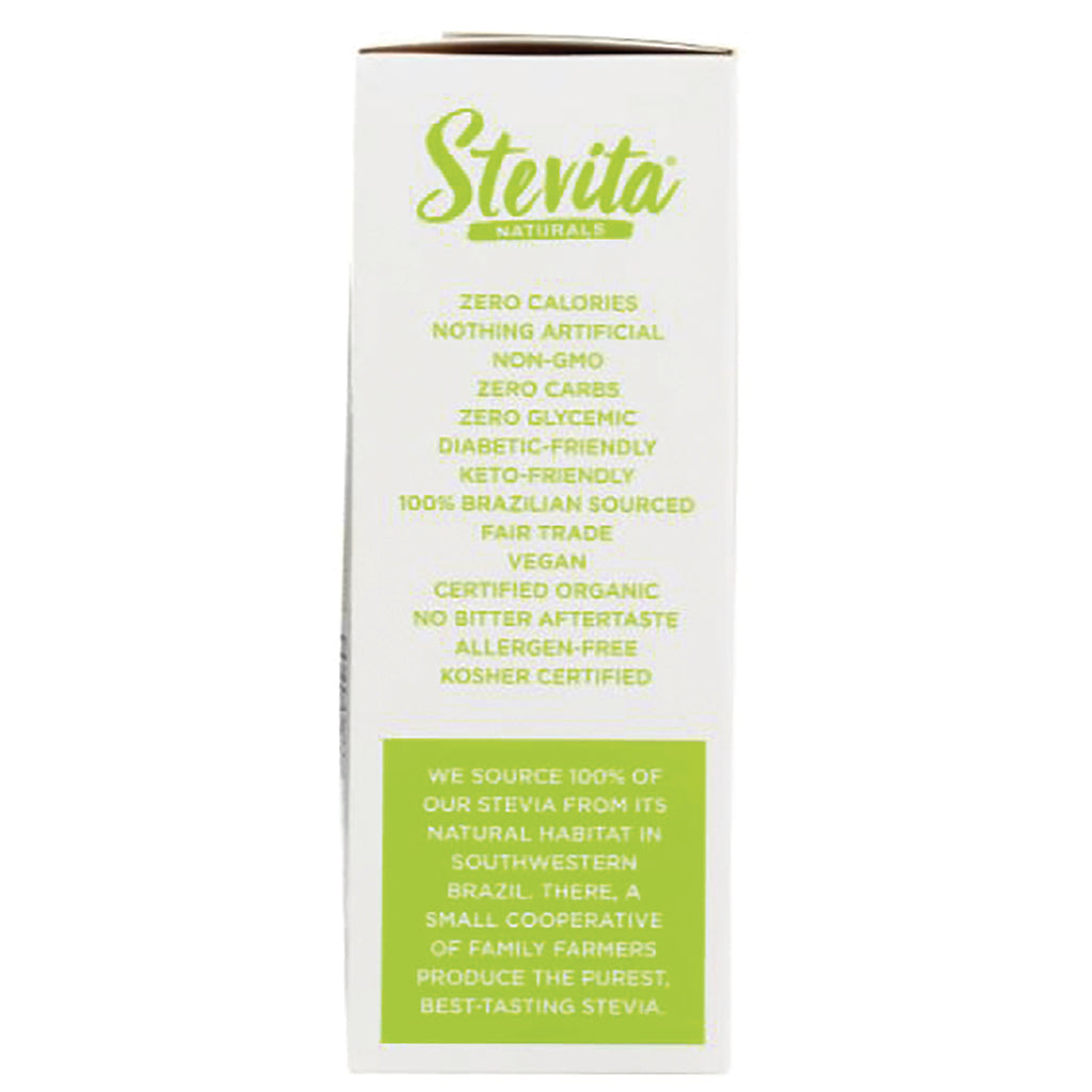 STV004 | Sterita Naturals back panel with product claims: zero calories, non-GMO, vegan, certified organic, kosher - Thumbnail