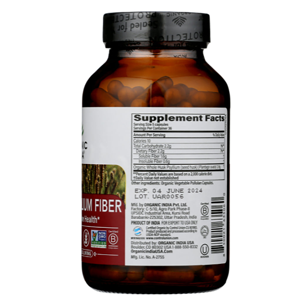 RGN097 | Back of amber supplement bottle showing supplement facts panel and printed EXP. 04 JUNE 2024 LOT UAR0056 - Thumbnail