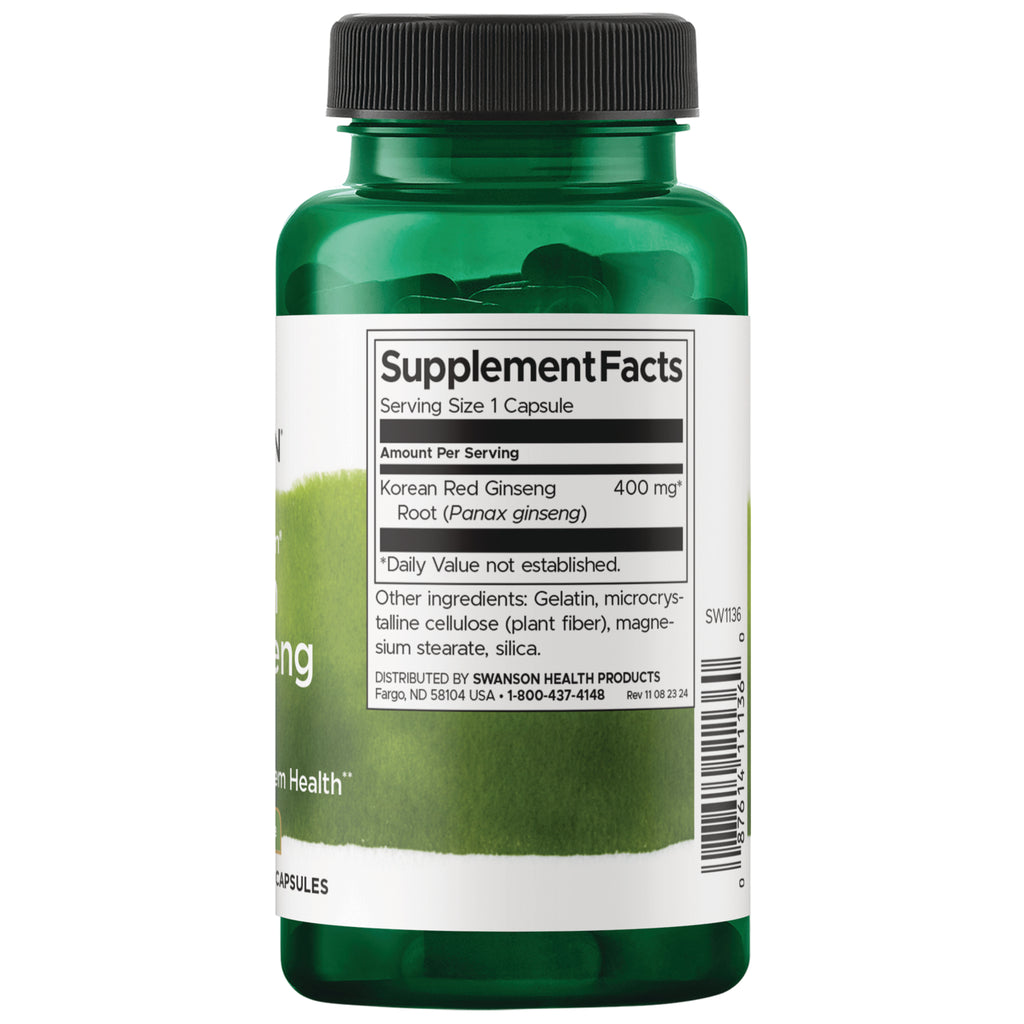 SW1136 | Back label with supplement facts and serving information - Thumbnail